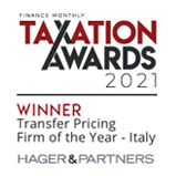AWARD 2021: Taxation Adviser of the Year – Italy (Finance Monthly Magazine)